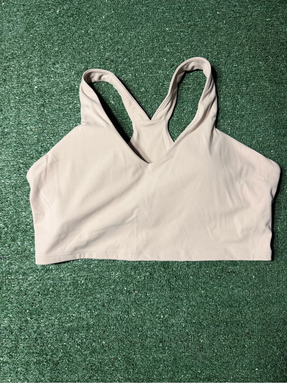lululemon athletica Light Beige Racerback Sports Bra